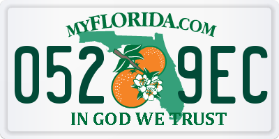 FL license plate 0529EC