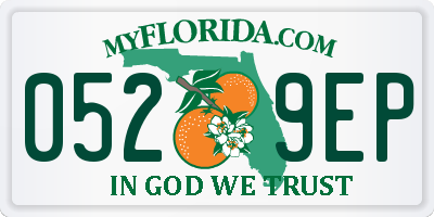 FL license plate 0529EP