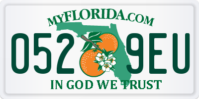 FL license plate 0529EU