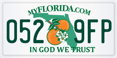 FL license plate 0529FP