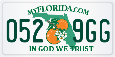 FL license plate 0529GG