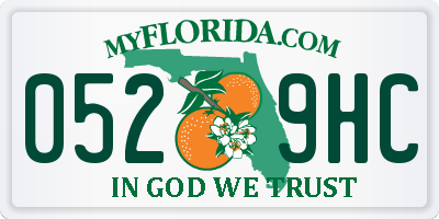 FL license plate 0529HC