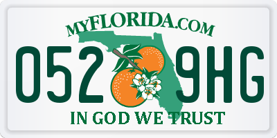 FL license plate 0529HG
