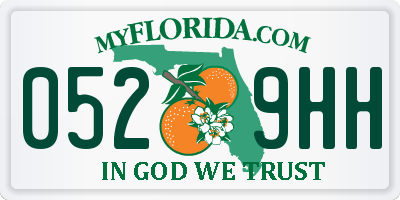 FL license plate 0529HH