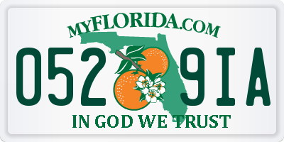 FL license plate 0529IA