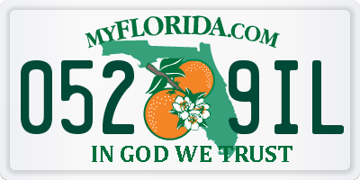 FL license plate 0529IL