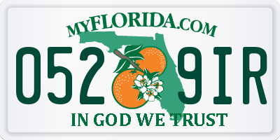 FL license plate 0529IR