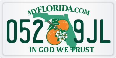 FL license plate 0529JL