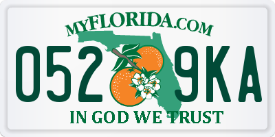 FL license plate 0529KA