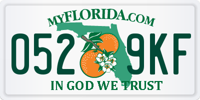 FL license plate 0529KF