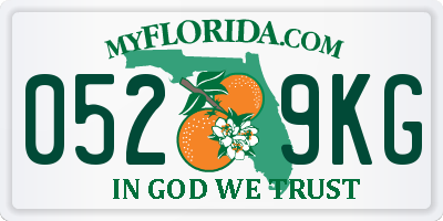 FL license plate 0529KG