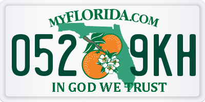 FL license plate 0529KH