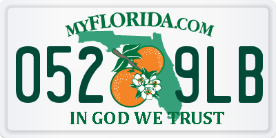 FL license plate 0529LB