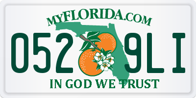 FL license plate 0529LI