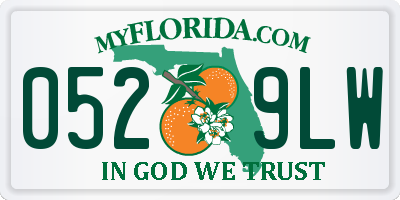 FL license plate 0529LW