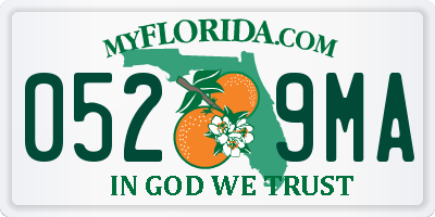 FL license plate 0529MA