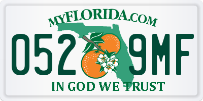 FL license plate 0529MF