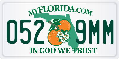FL license plate 0529MM