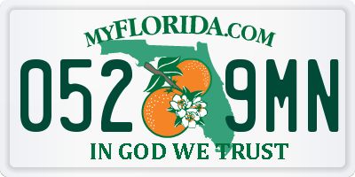 FL license plate 0529MN