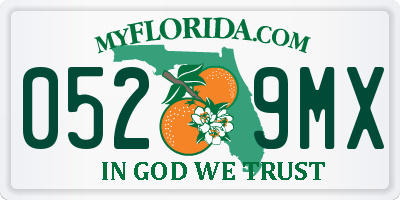 FL license plate 0529MX