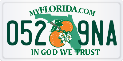 FL license plate 0529NA