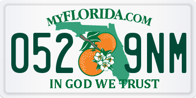 FL license plate 0529NM