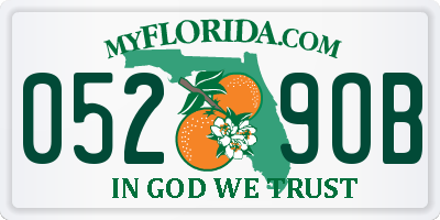 FL license plate 0529OB