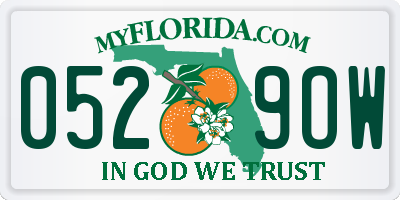 FL license plate 0529OW