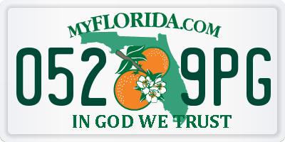 FL license plate 0529PG