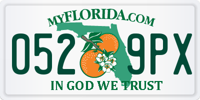 FL license plate 0529PX