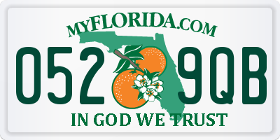FL license plate 0529QB