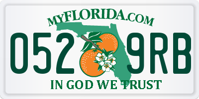FL license plate 0529RB