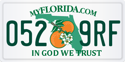 FL license plate 0529RF