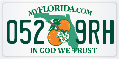 FL license plate 0529RH
