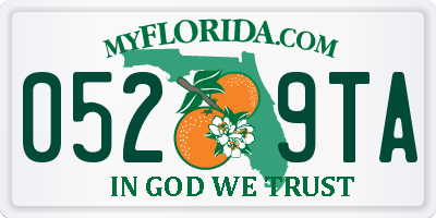 FL license plate 0529TA