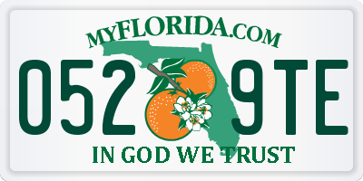 FL license plate 0529TE