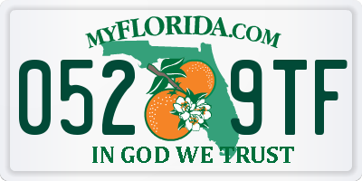 FL license plate 0529TF