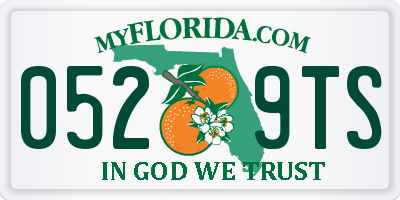 FL license plate 0529TS
