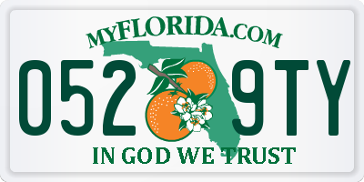 FL license plate 0529TY