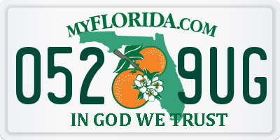 FL license plate 0529UG