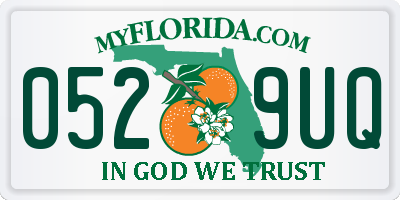 FL license plate 0529UQ