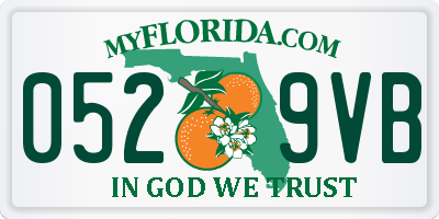 FL license plate 0529VB