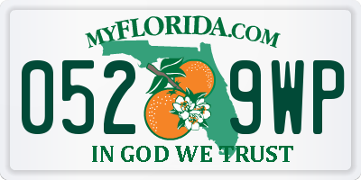 FL license plate 0529WP