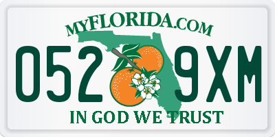 FL license plate 0529XM