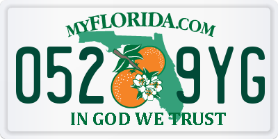 FL license plate 0529YG