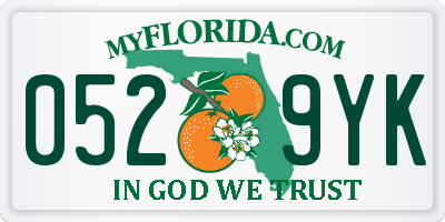 FL license plate 0529YK
