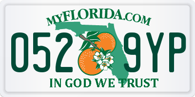 FL license plate 0529YP