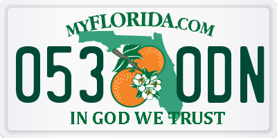 FL license plate 0530DN