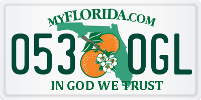 FL license plate 0530GL