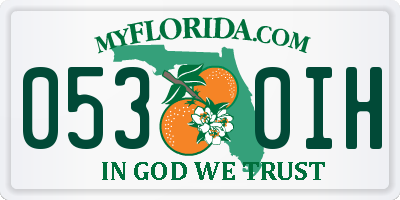 FL license plate 0530IH